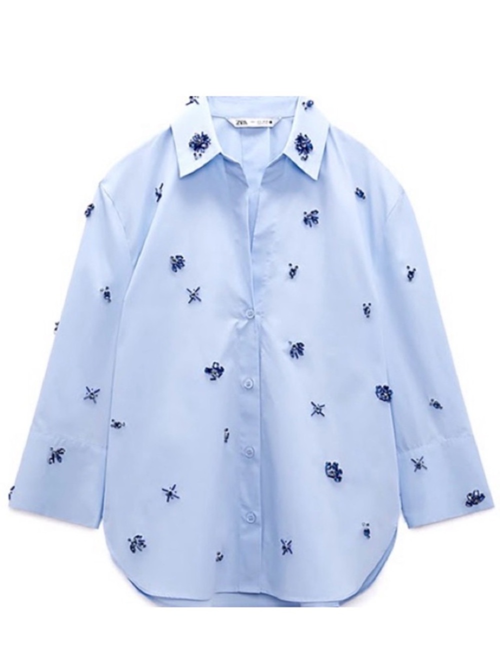 Zara Light Blue women’s blouse